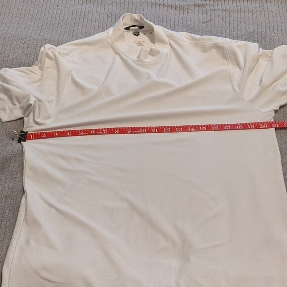 NIKE DRI FIT UV GOLF Shirt Short Sleeve Tshirt Medium White - Picture 6 of 9